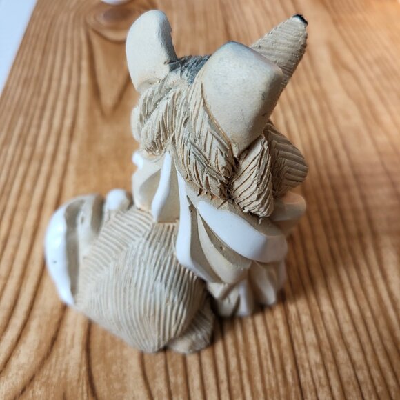 Vintage Artesania Rinconada Collie Dog figurine Handmade Uruguay Ceramic 3" tall - Picture 3 of 15